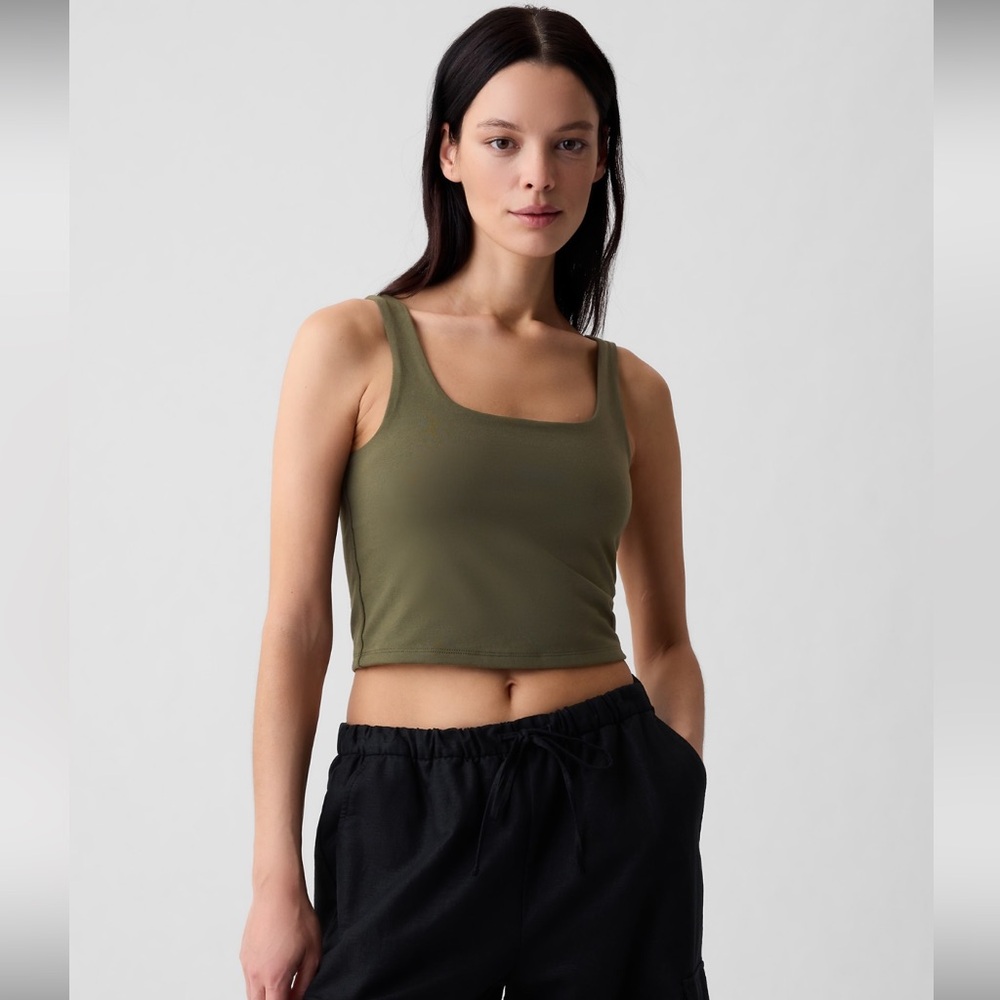 NWT Gap Compact Jersey Brami Army Green XXL Tall